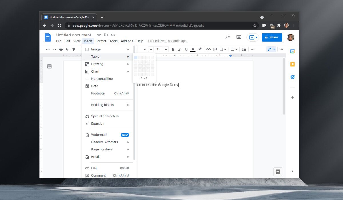 How to add borders on Google Docs