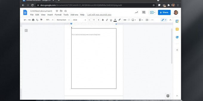 border google docs