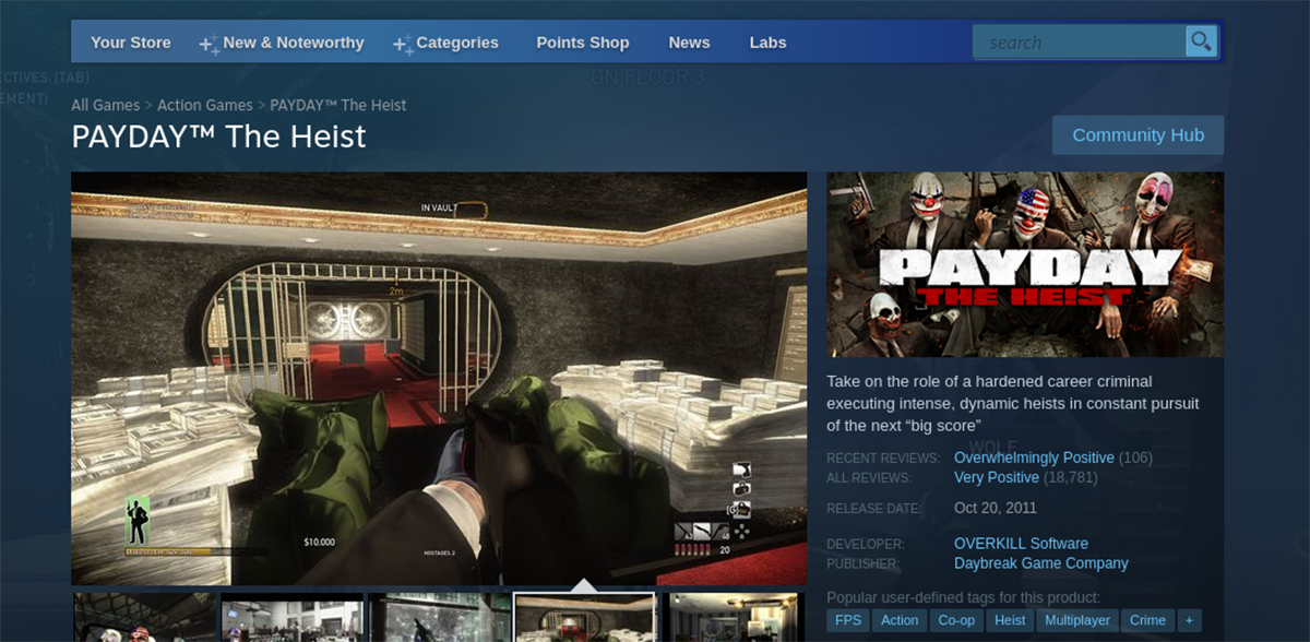 payday store - Come giocare a PAYDAY: The Heist su Linux