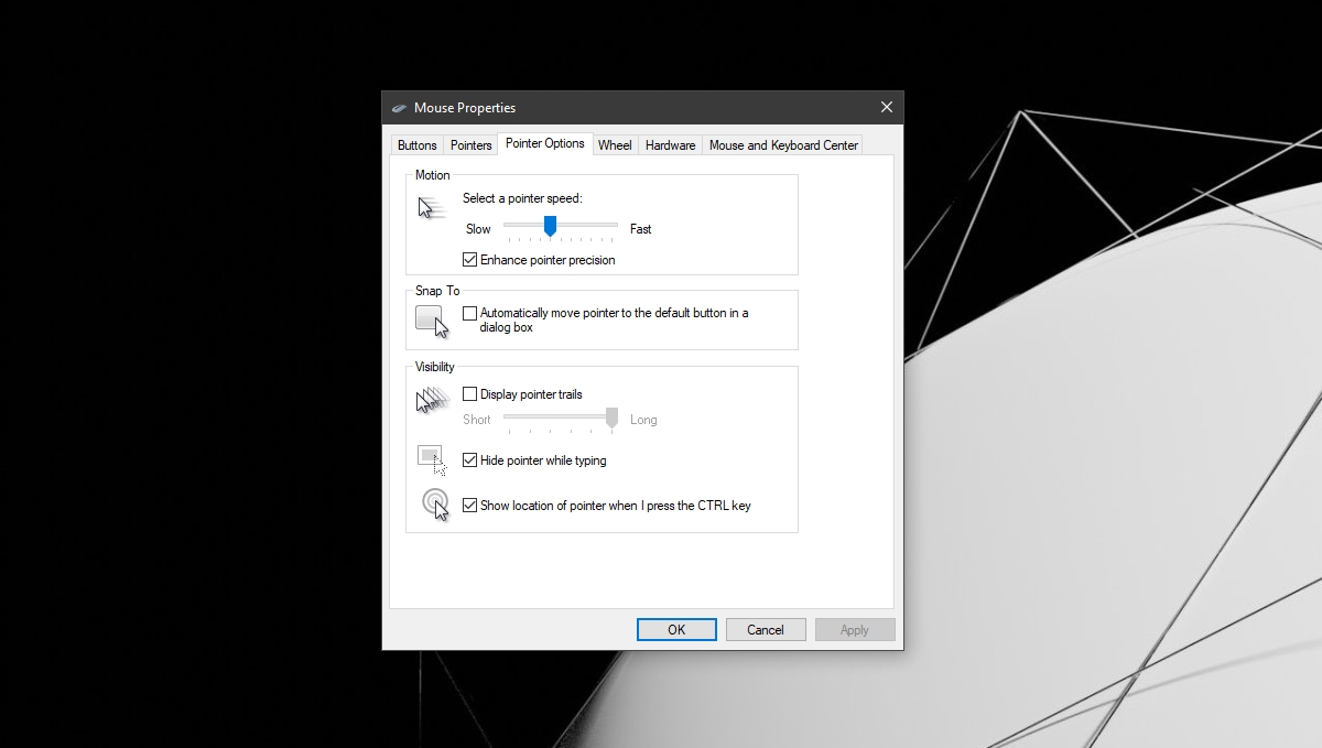 pointer precision - Come riparare un mouse tremolante su Windows 10