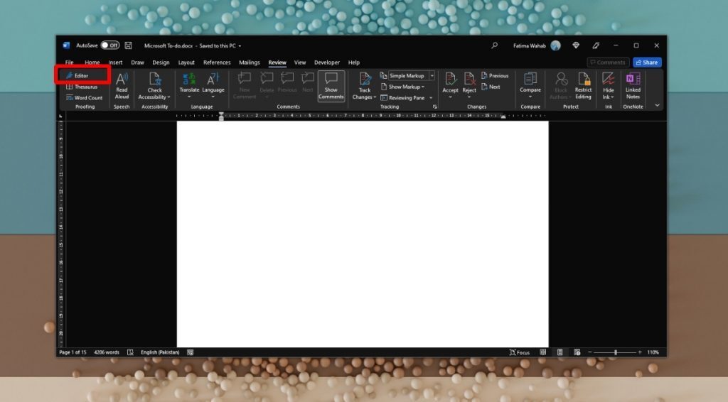 How to run spell check in Microsoft Word
