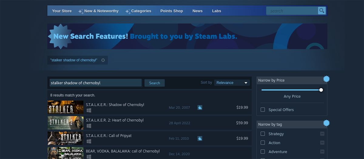 stalker search - Come giocare a S.T.A.L.K.E.R.: Shadow of Chernobyl su Linux
