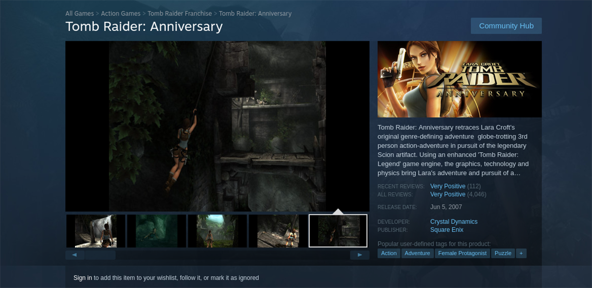 tombraider store - Come giocare a Tomb Raider: Anniversary su Linux