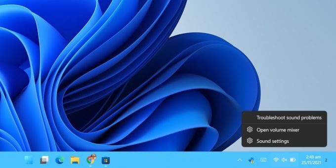 volume mixer windows 11