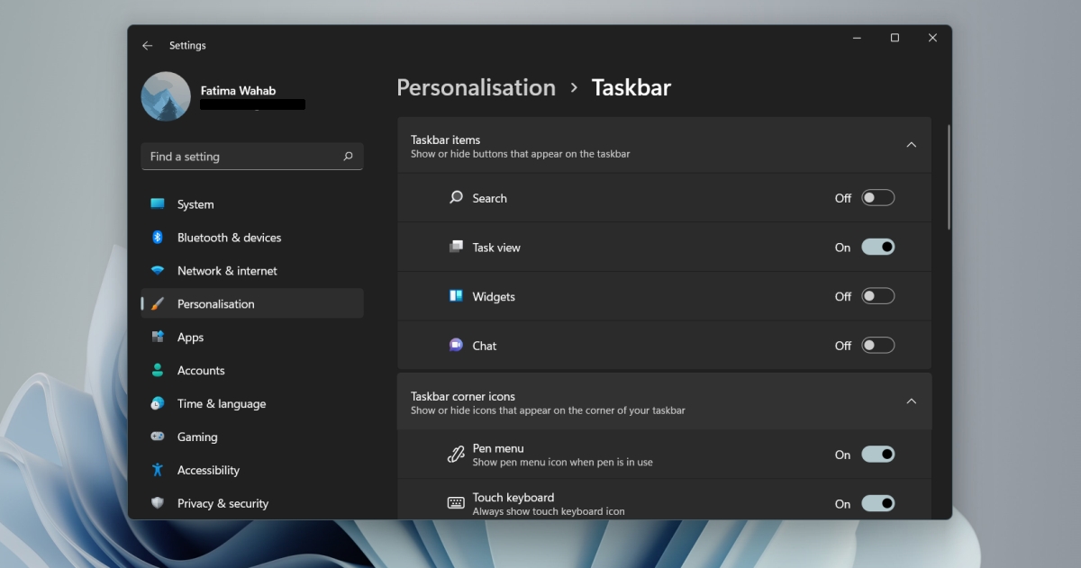 Wo ist die Taskleiste in Windows 11? - windows 11 taskbar settings 3