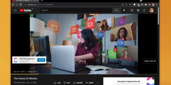 youtube ads chrome