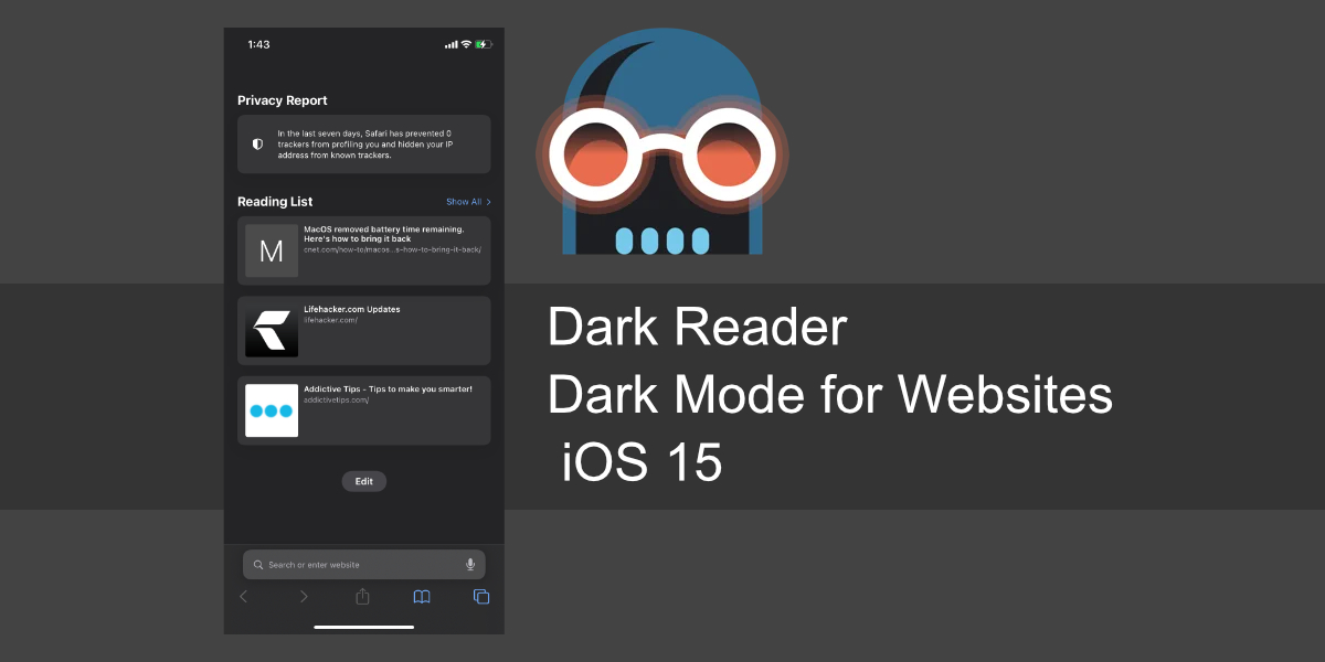 Dark Mode Websites iOS 15 - Come utilizzare Dark Reader per attivare la modalità oscura per tutti i siti Web su iOS 15