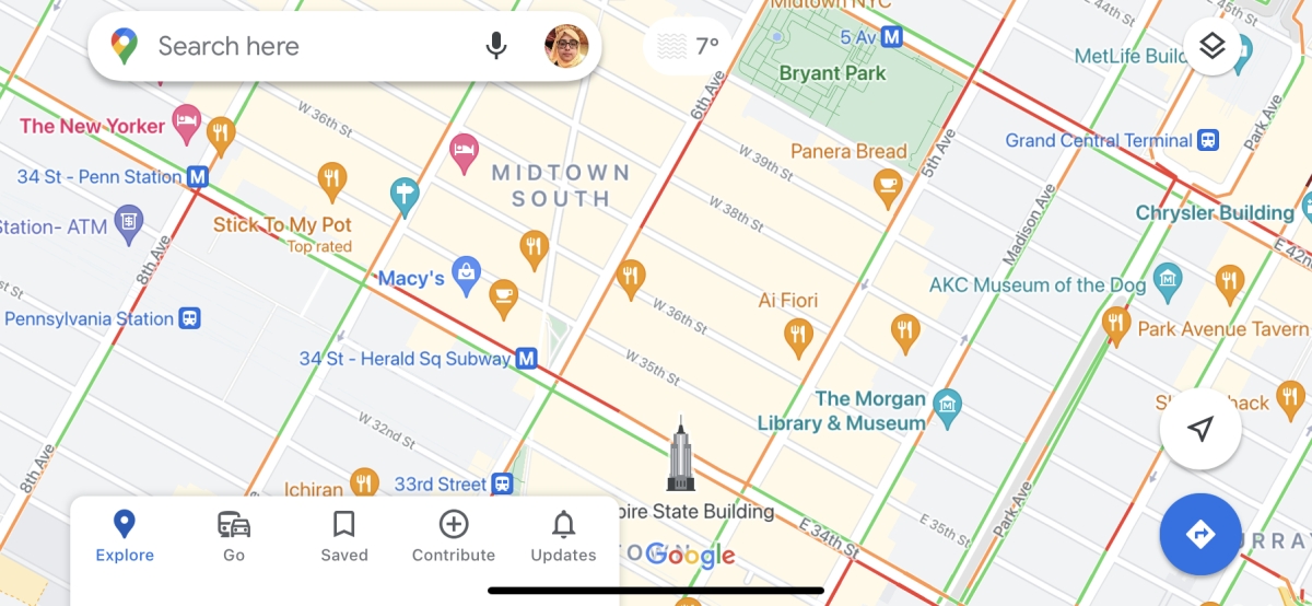 Live location google map