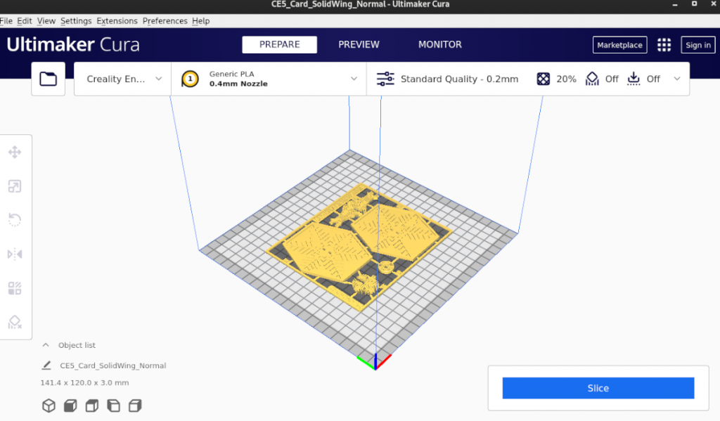 How to prepare a 3D model for printing on Linux with Cura