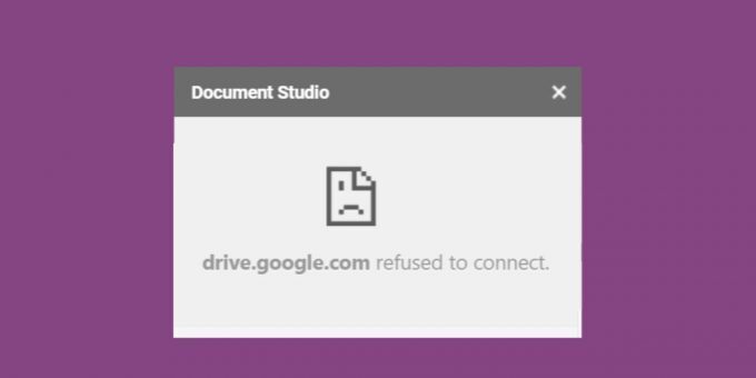 docs.google.com refused to connect