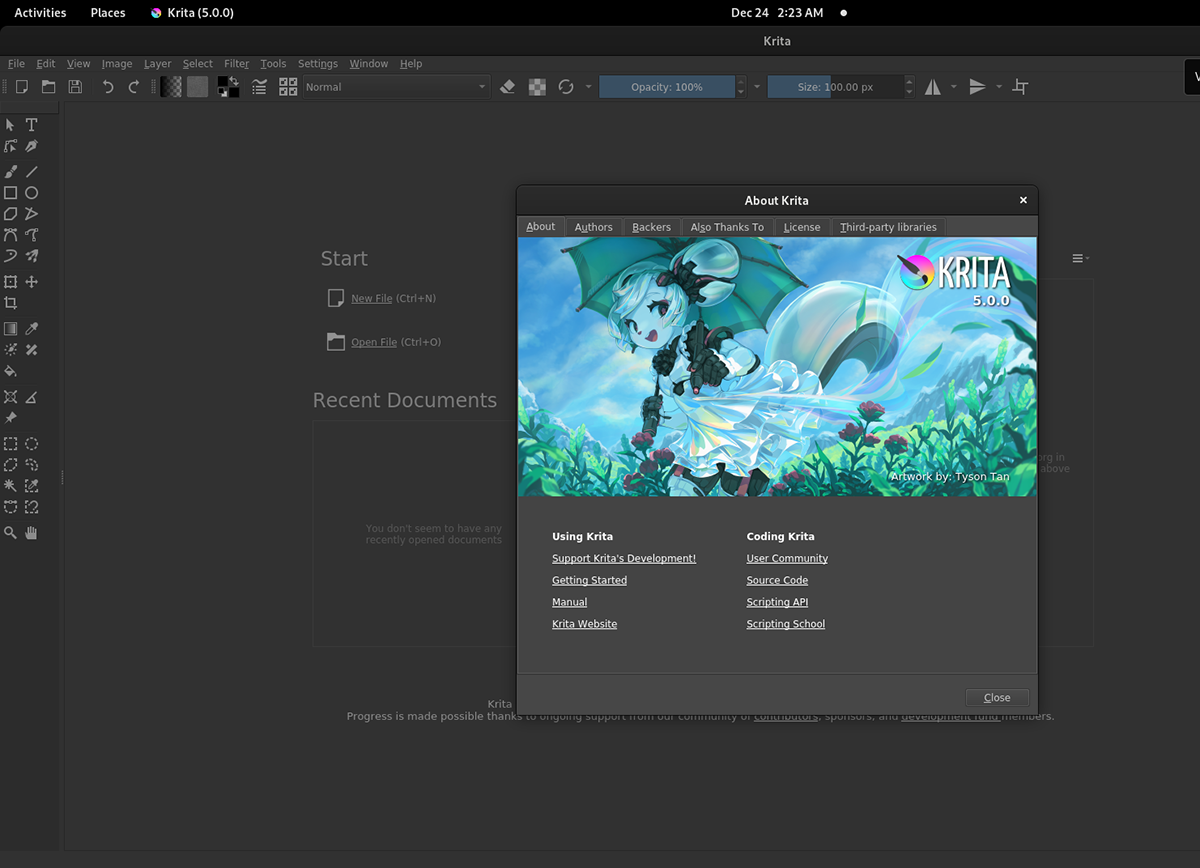 So aktualisieren Sie auf Krita 5.0 unter Linux - krita 5