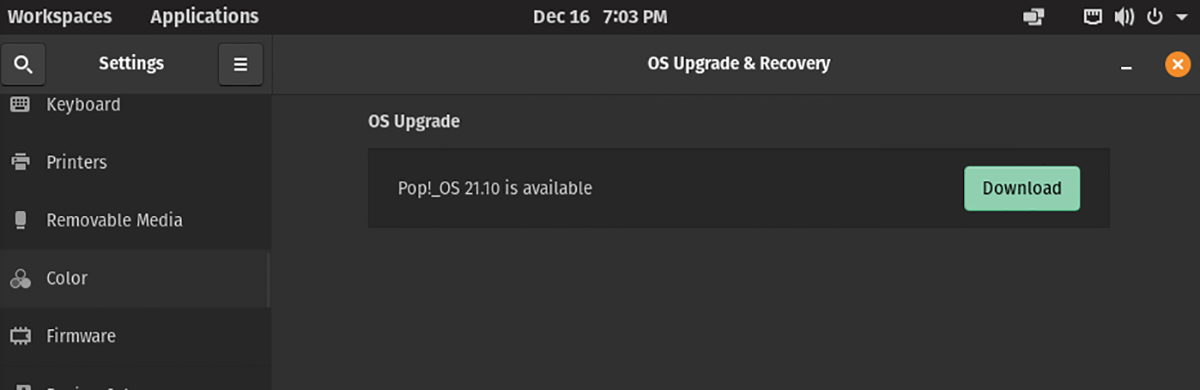 pop downloading upgrade - Come eseguire l’aggiornamento a Pop_OS 21.10