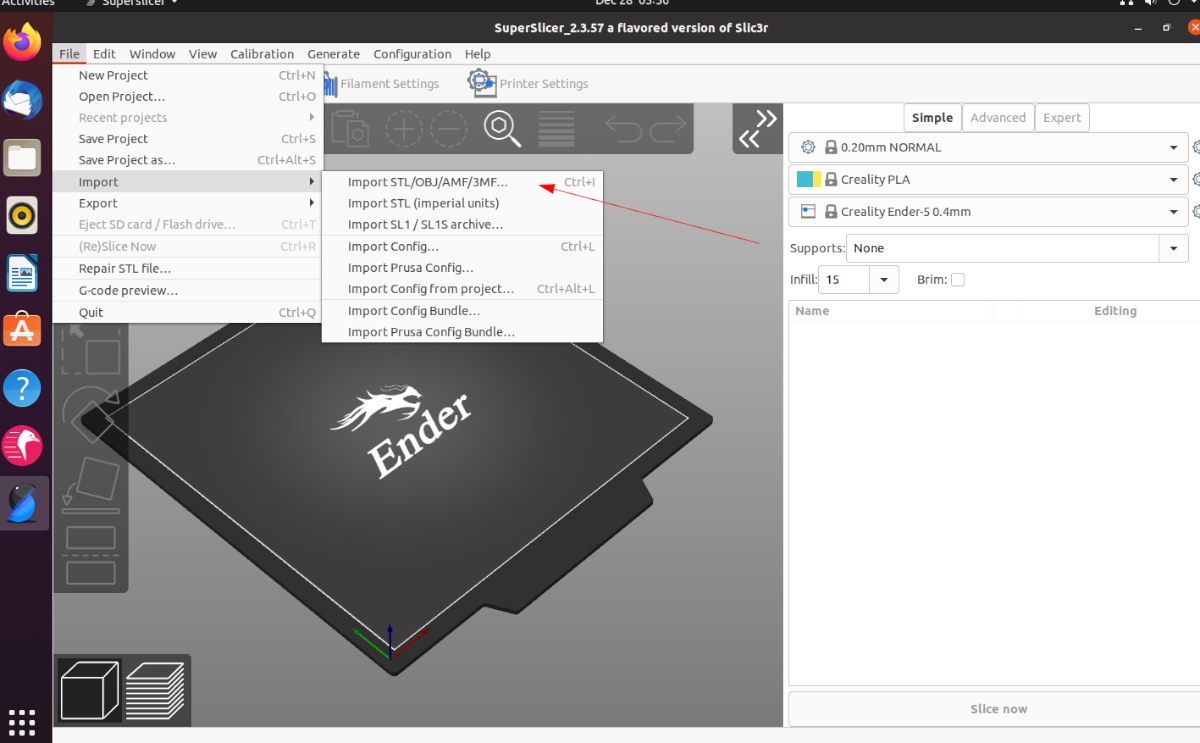 superslicer import - Come ottenere il massimo da una stampante 3D su Linux con SuperSlicer