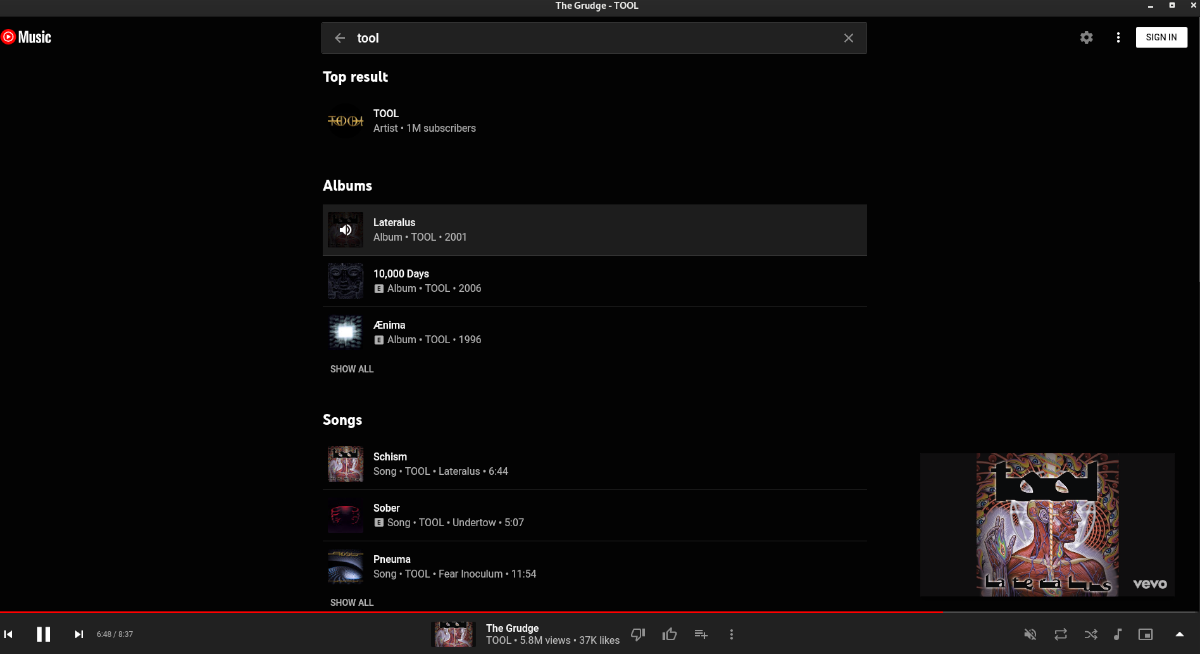 ytmd search - Come ascoltare YouTube Music su Linux con Ytmdesktop
