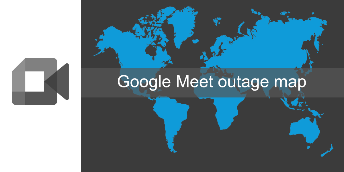 Mappa delle interruzioni di Google Meet