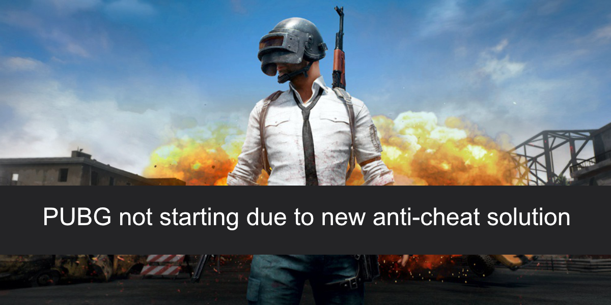 PUBG не запускает античит-решение