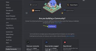 Screenshot of Server Settings on Discord