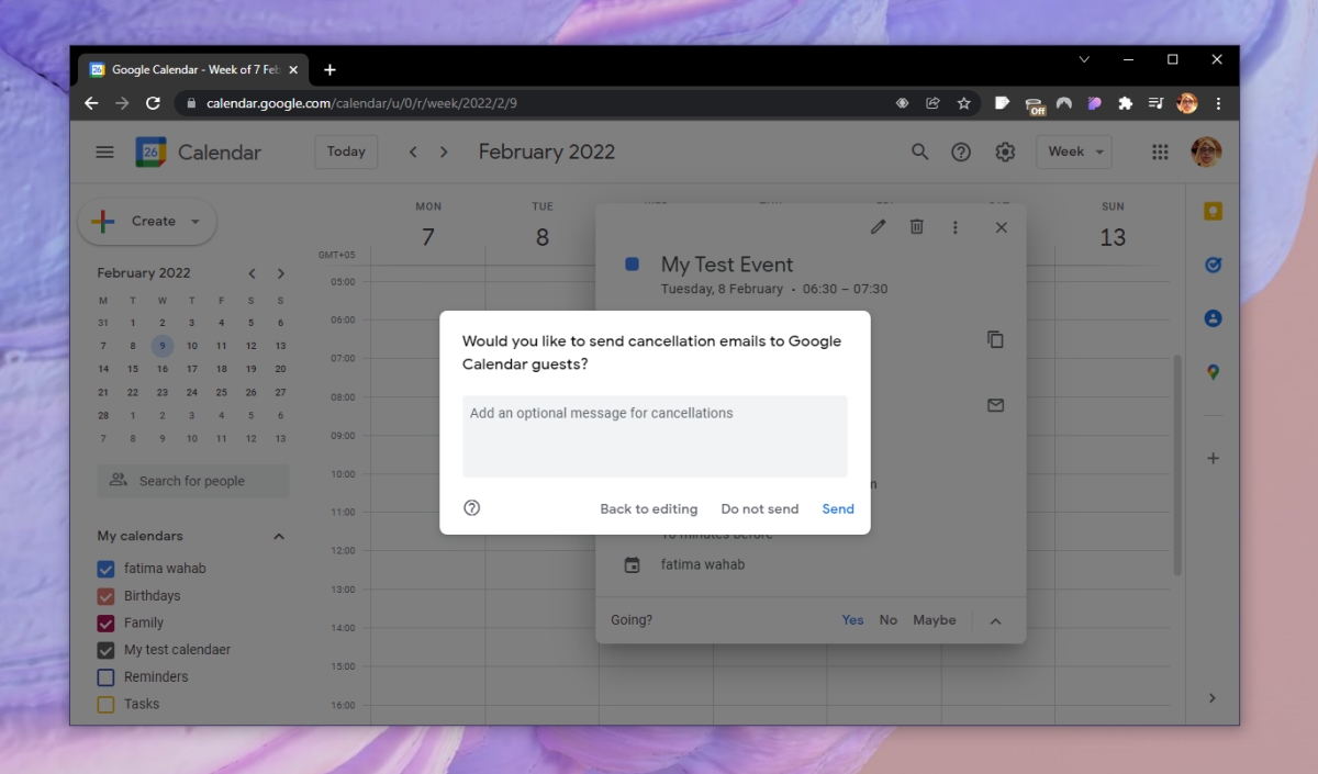 How To Cancel A Google Calendar Event