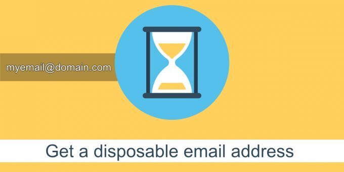 disposable email address