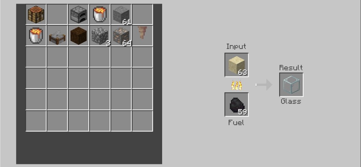 How to make a glass bottle Minecraft