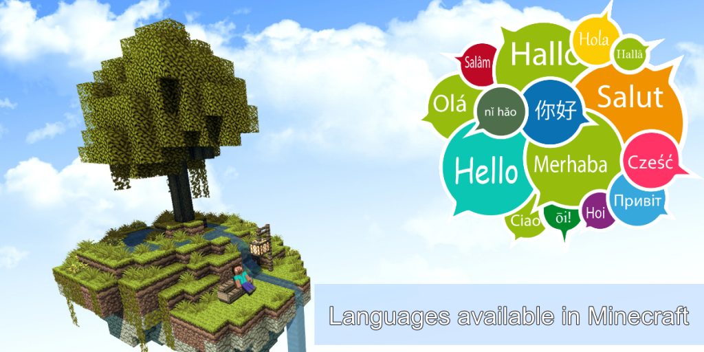 What languages are available in Minecraft? image.
