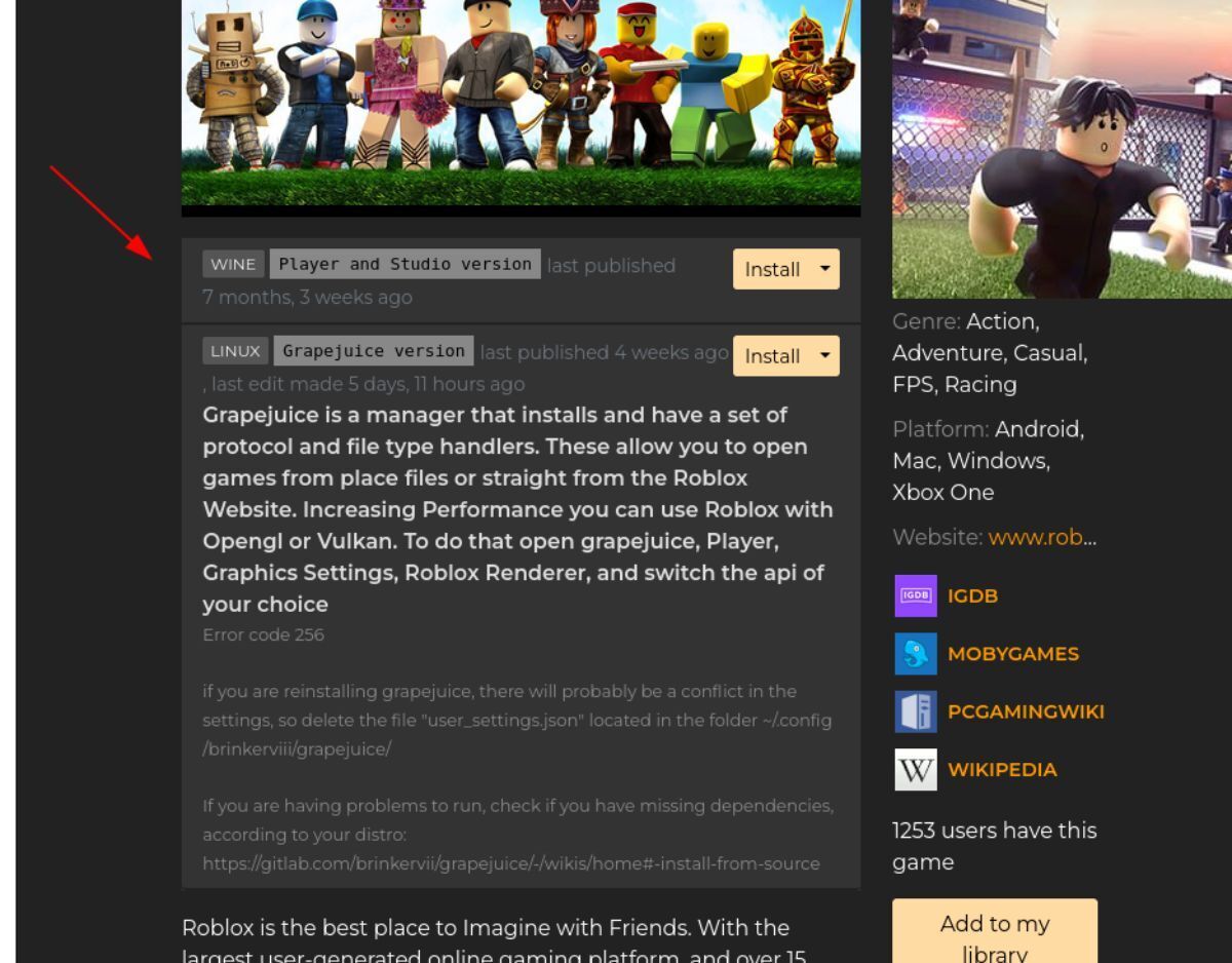 Grapejuice - Easily run Roblox on Linux - Community Resources
