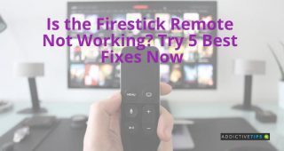 An example of Firestick remote not working