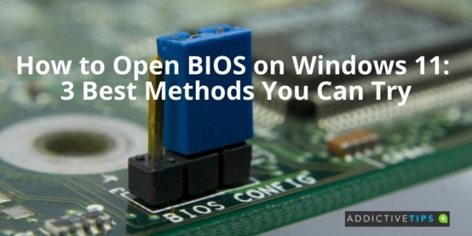 A view of the BIOS chip on a motherboard