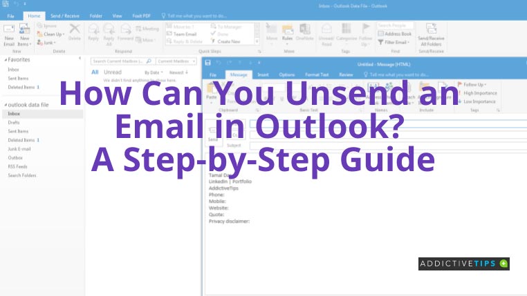 how do you unsend an email on microsoft outlook