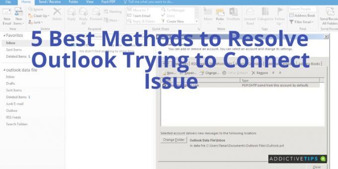 A visualization of the Outlook Account settings interface