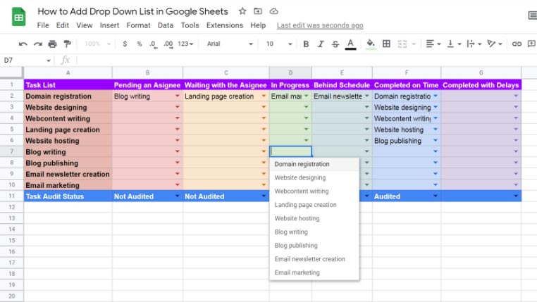 How To Add Drop Down List In Google Sheets AddictiveTips 2022