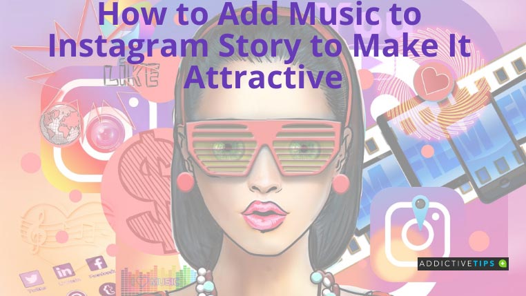 Иллюстративное изображение, показывающее, как добавить музыку в историю Instagram.