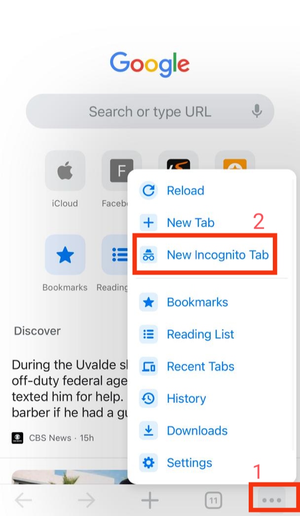 safari incognito mode steps