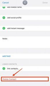 delete-contact-on-iPhone