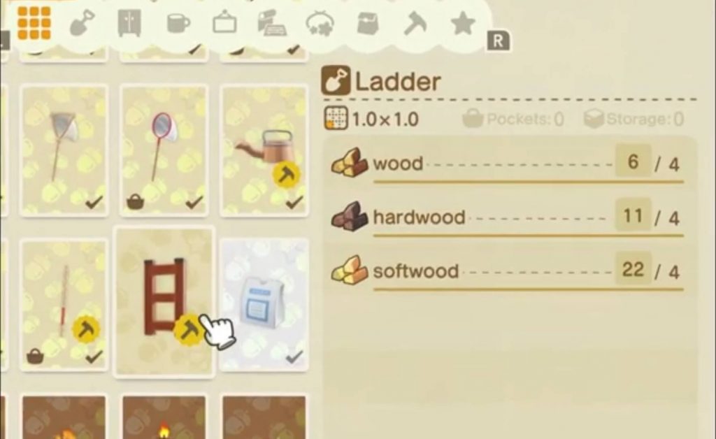 How to Make a Ladder in Animal Crossing New Horizons