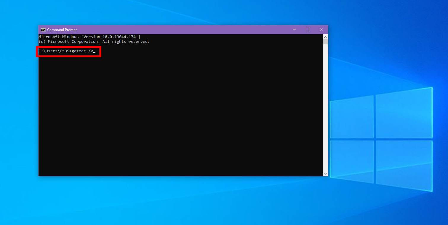how to find mac id windows 10