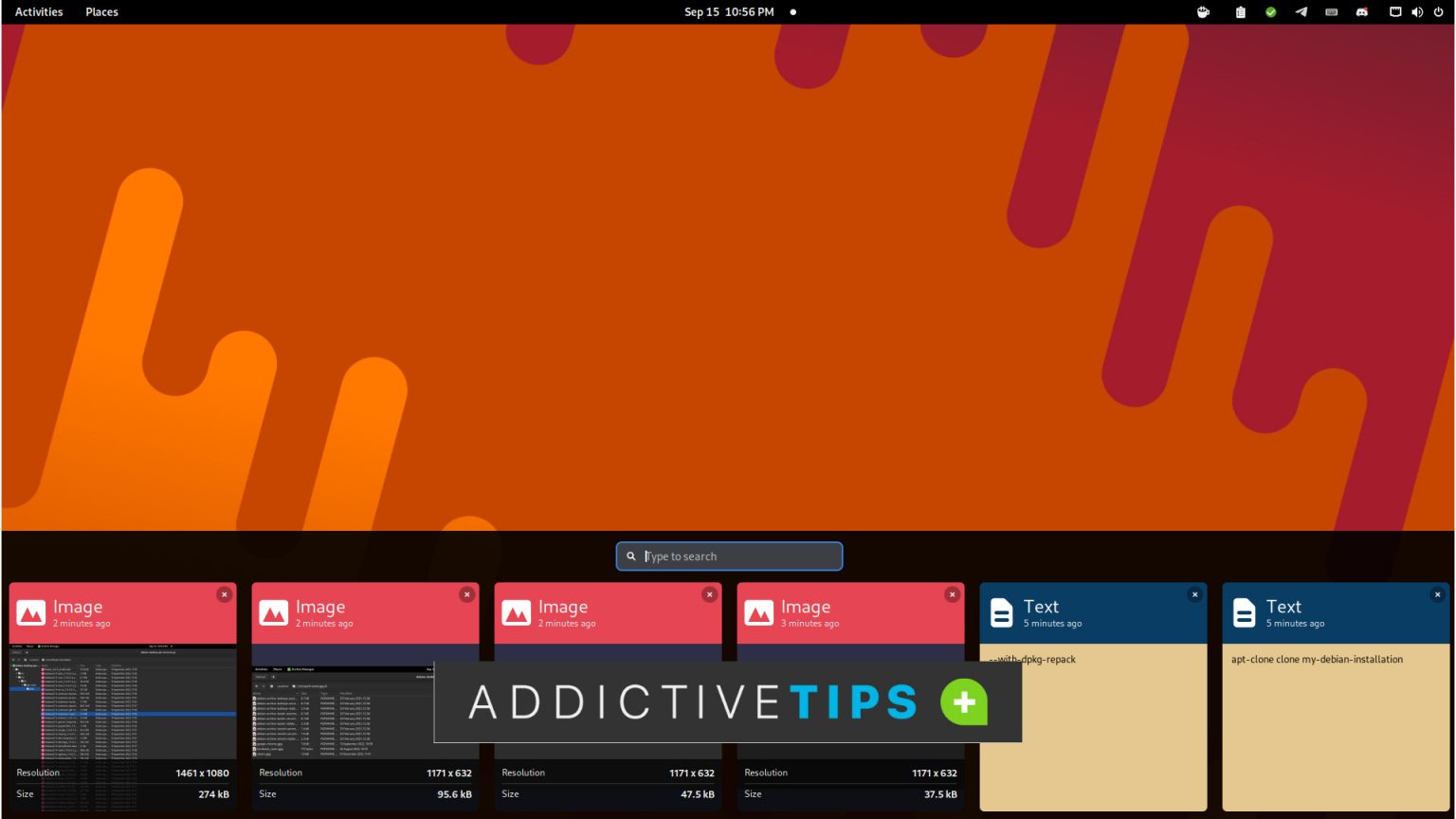 Improve the Gnome Shell clipboard with Pano Addictive Tips Guide