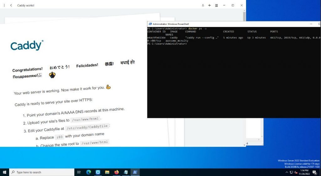 Run the Caddy web server on Windows Server Addictive Tips Guide