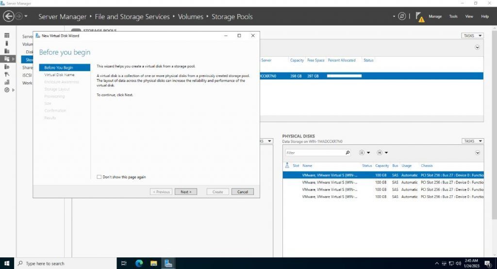 How to create a storage pool in Windows Server Addictive Tips Guide