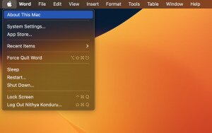 Update your MacOS software