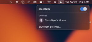 Toggle the Bluetooth on your Mac