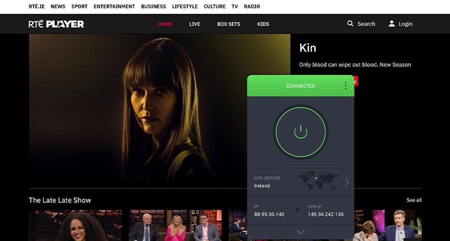 pie connected with RTE player