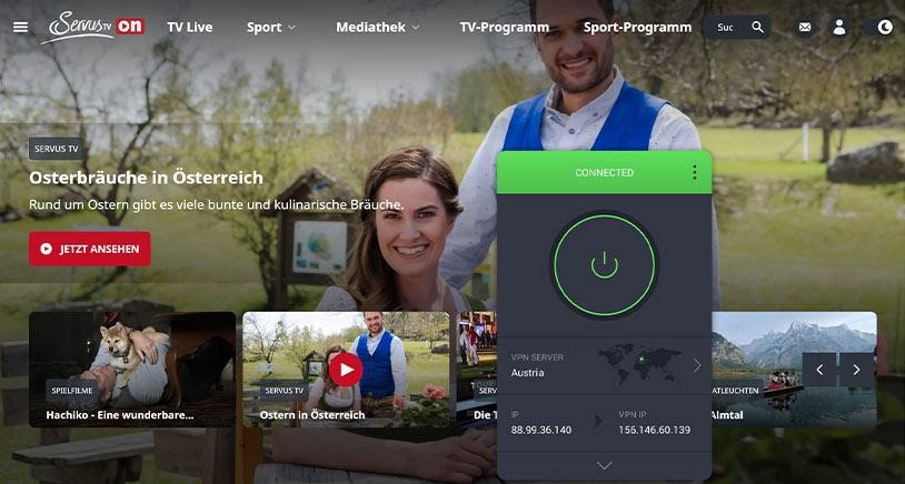 pie connected with servustv
