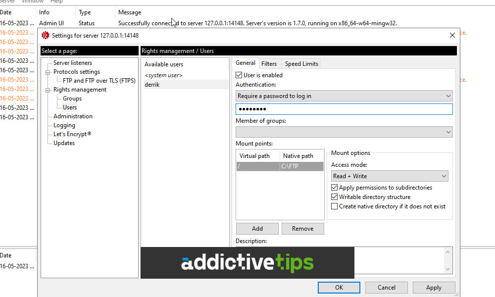 Set up a FileZilla FTP Server on Windows Server Addictive Tips Guide