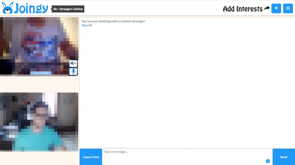 Joingy random chat website