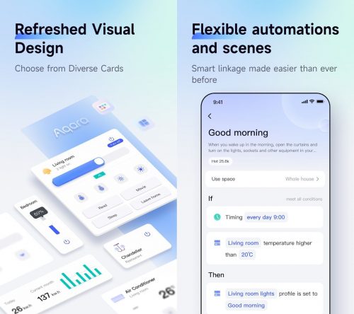The Aqara Home Android app