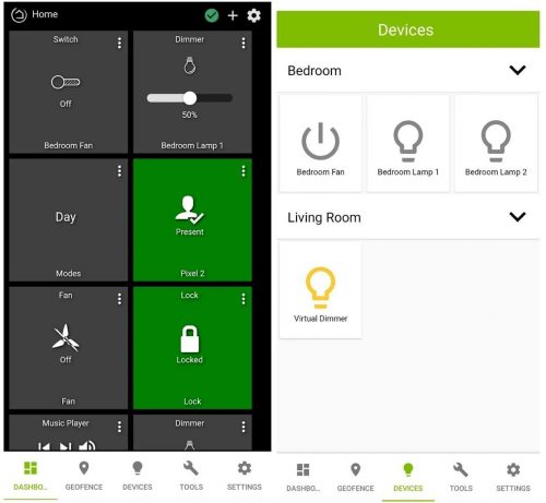 Hubitat Elevation Android app