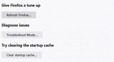 Refresh Firefox option