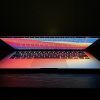 A macbook opening at an angle