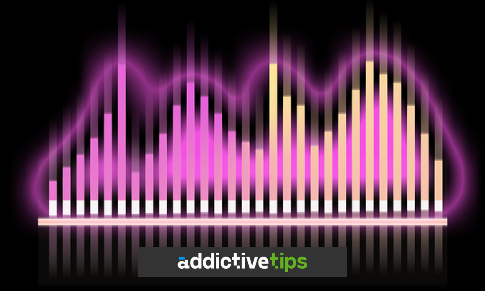 Multi-colored audio illustration